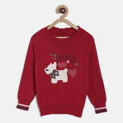 Pack of 1 sweater - red for 3-6 Months