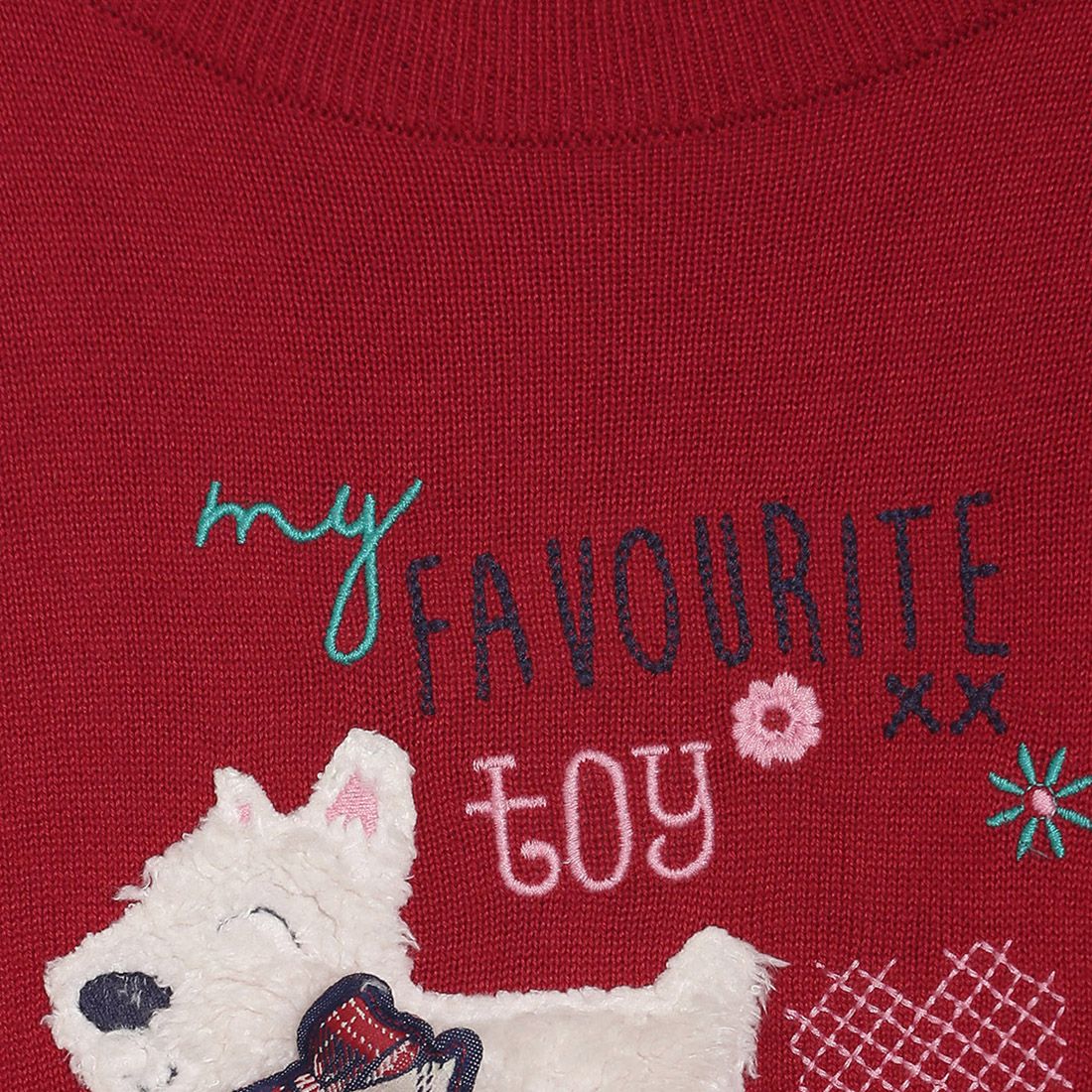 Pack of 1 sweater - red for 3-6 Months