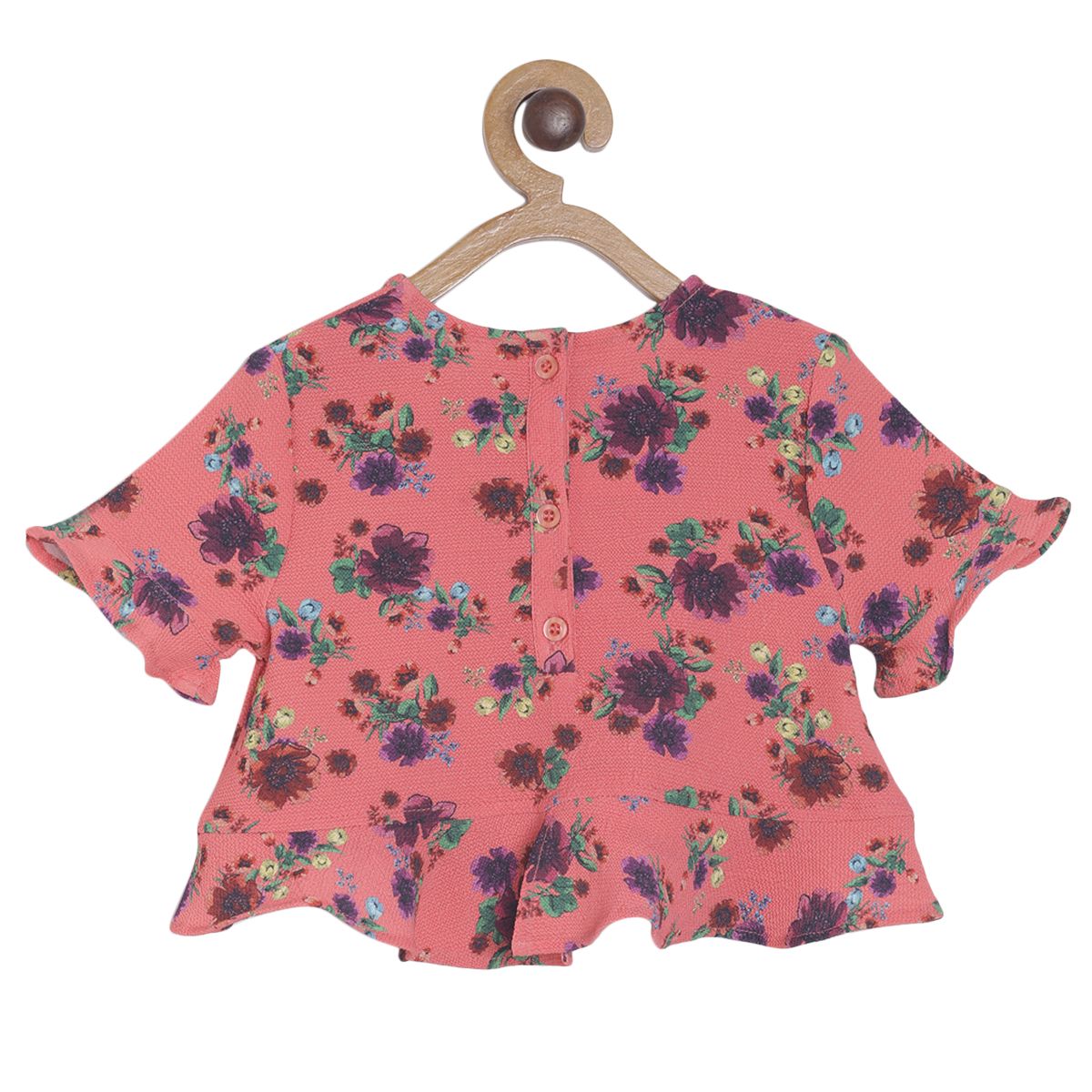 Girls Coral Top & Knit Bottom