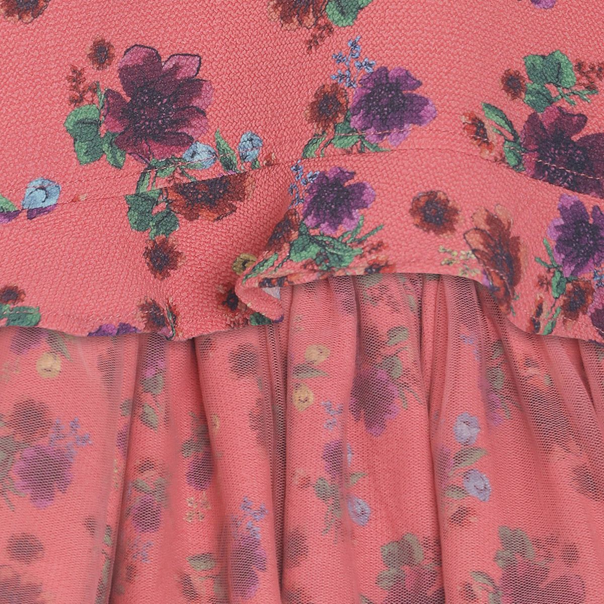 Girls Coral Top & Knit Bottom