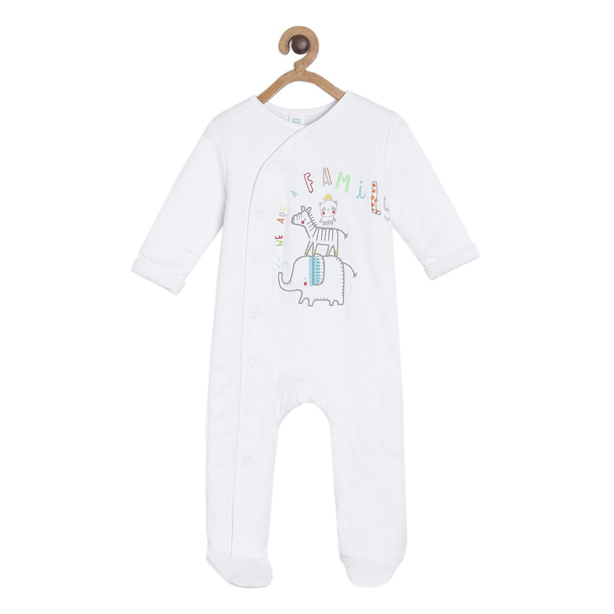 Pack of 1 hooded sleepsuit - off white for Tiny Born