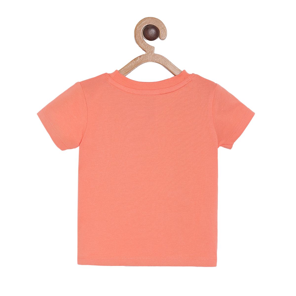 Pack of 2 t-shirt and knit bottom set - coral red & light grey for 0-3 Months