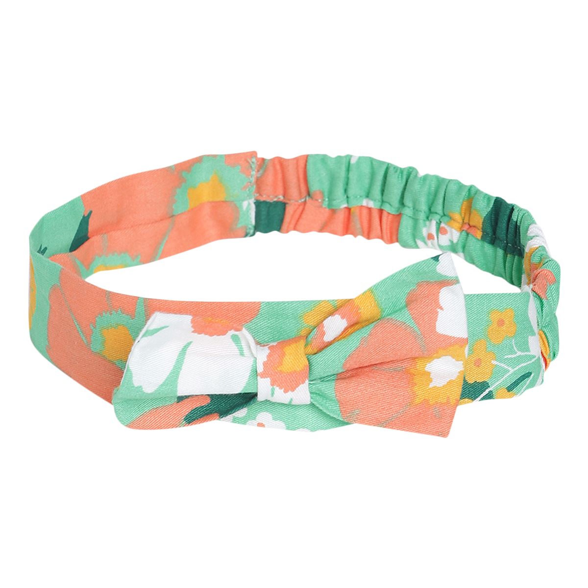 Pack of 3 dress + bloomer + head band set - mint green & light brown for 0-3 Months