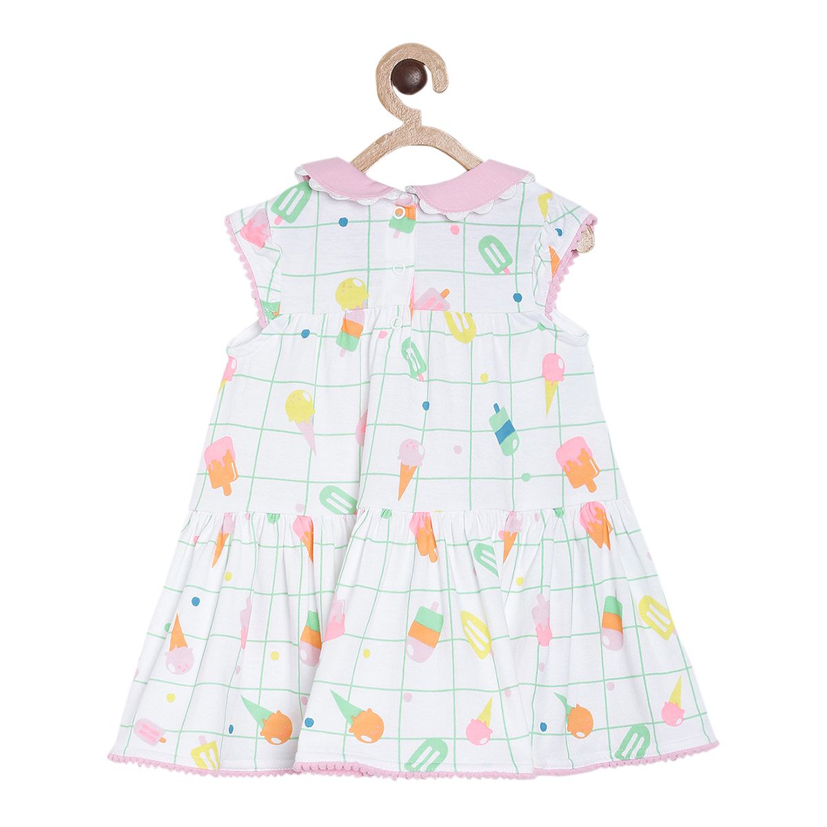 Pack of 3 dress set - white & lavender for 0-3 Months