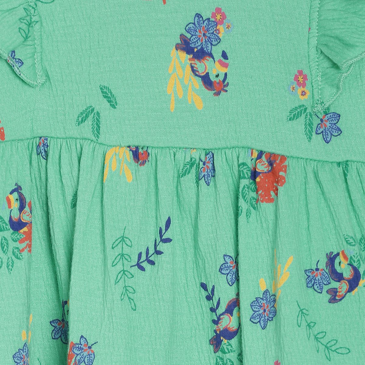 Pack of 3 dress + bloomer + head band set - green for 0-3 Months