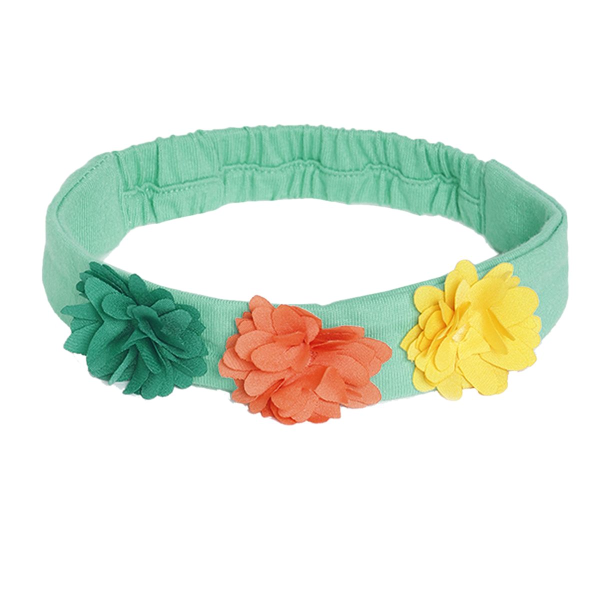 Pack of 3 dress + bloomer + head band set - green for 0-3 Months