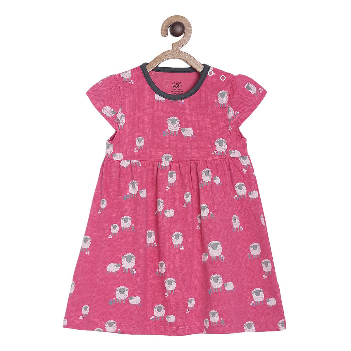 Pack of 1 knit dress - bubblegum pink for 0-3 Months