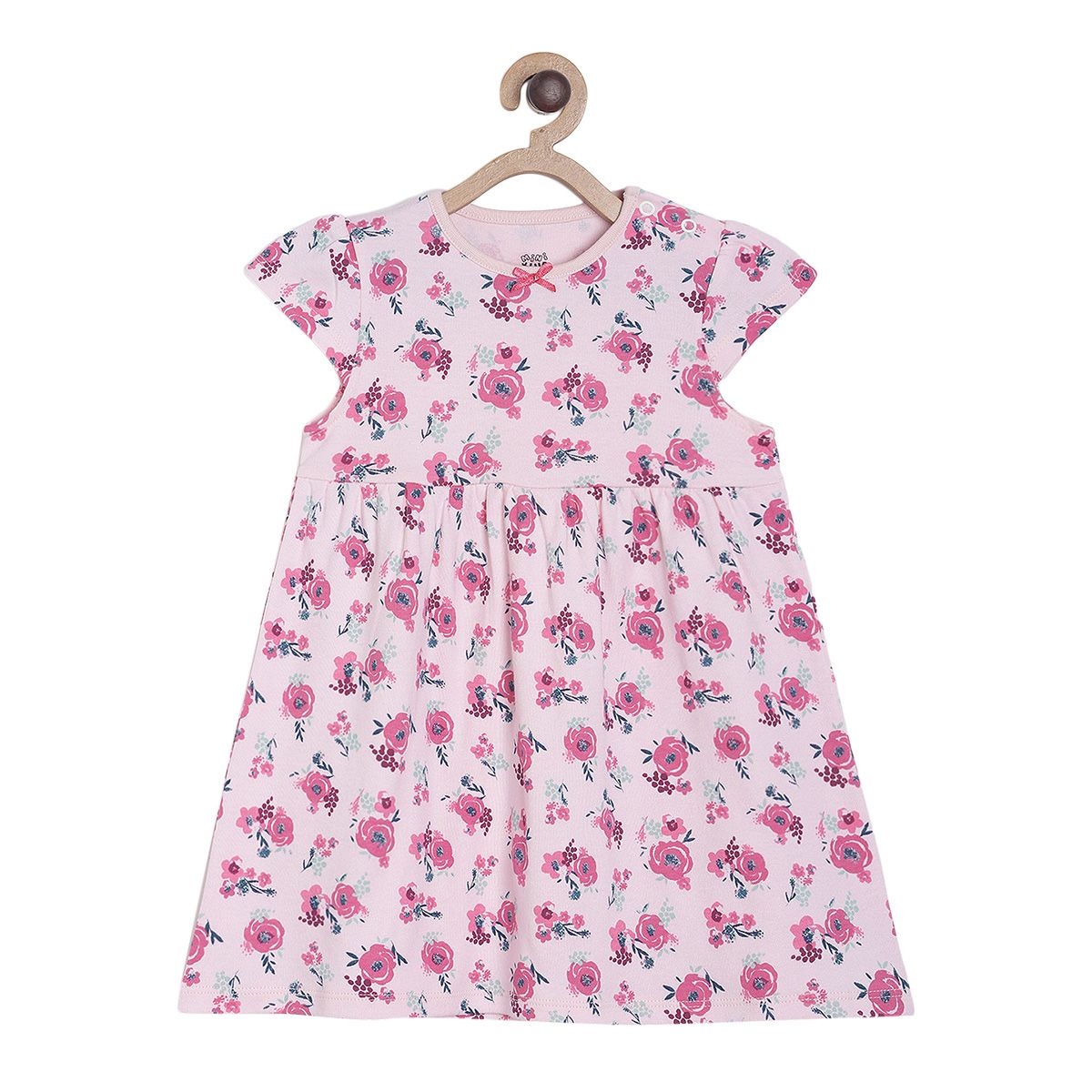 Pack of 1 knit dress - light baby pink for 0-3 Months