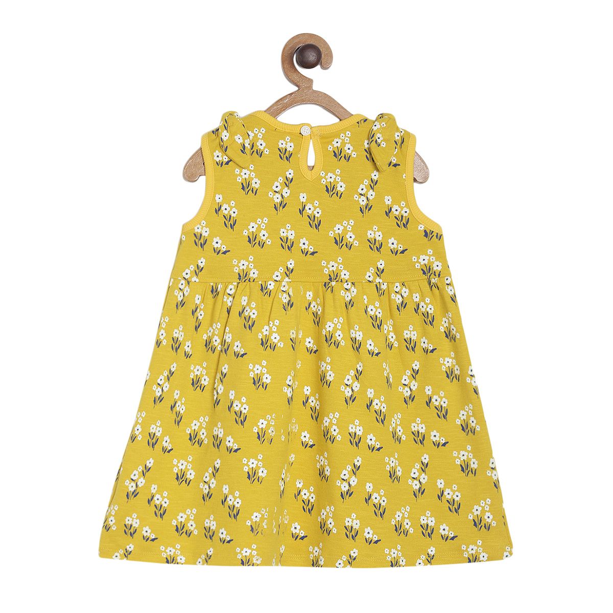 Pack of 1 knit dress - golden yellow for 0-3 Months