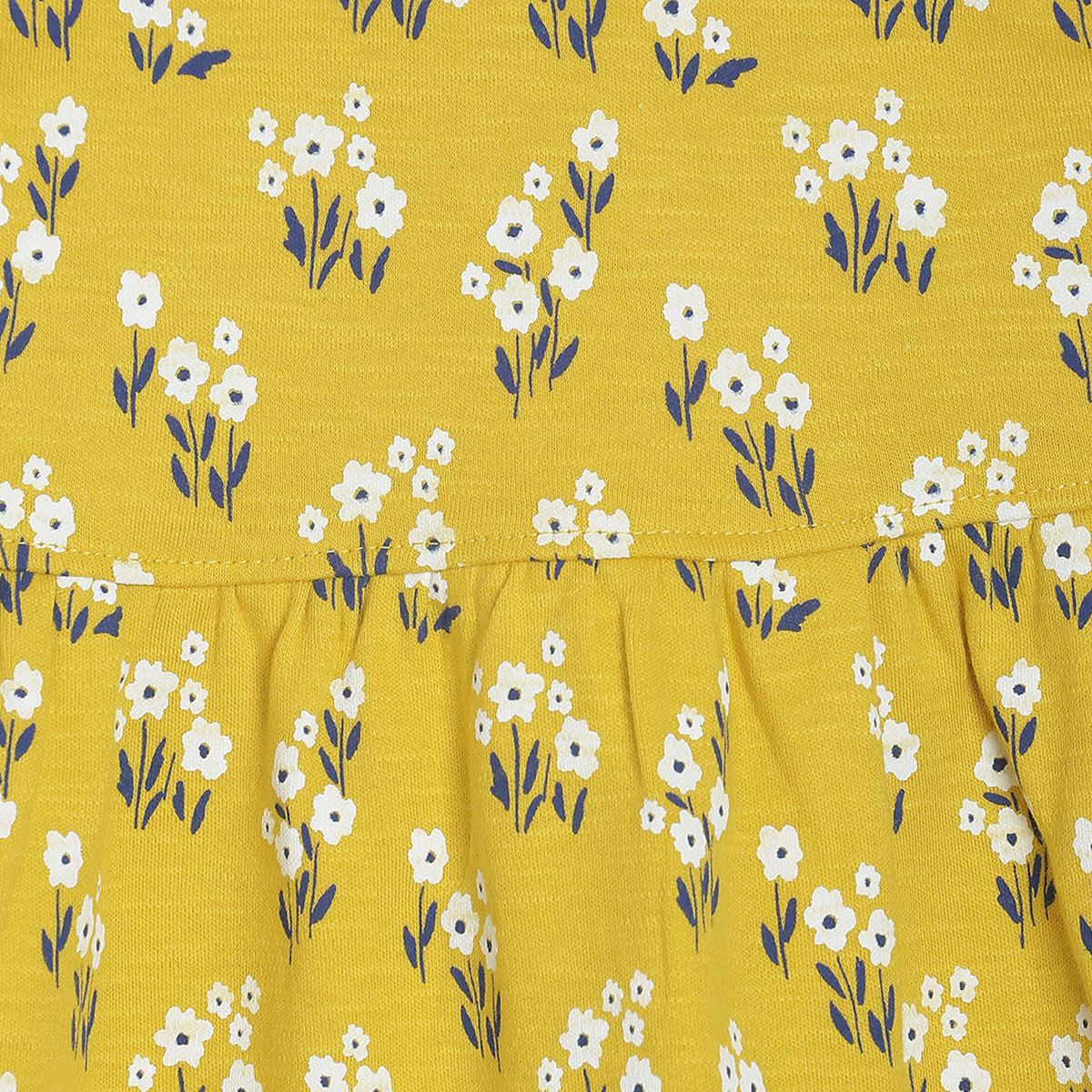 Pack of 1 knit dress - golden yellow for 0-3 Months