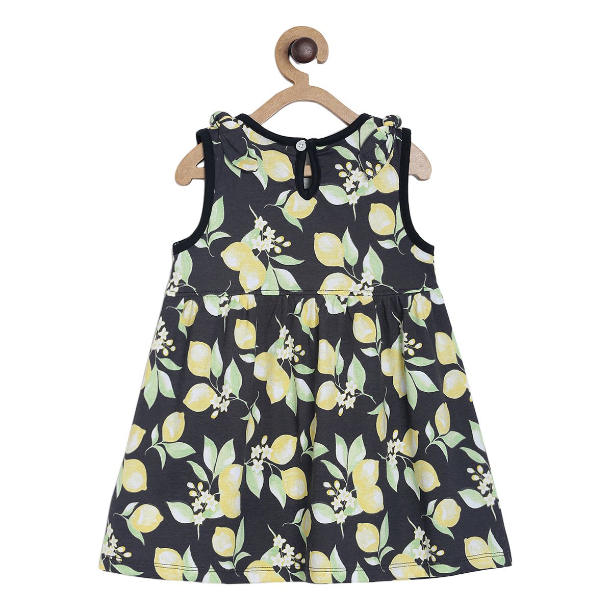 Pack of 1 knit dress - black & white for 0-3 Months