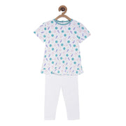 Girls Multi Top & Knit Bottom