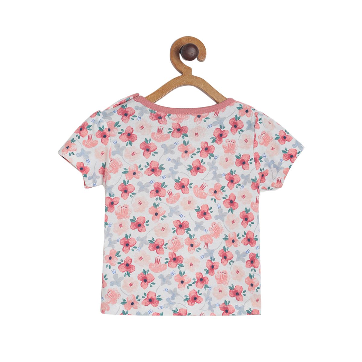 Pack of 2 knit top and knit bottom - white & baby pink for 0-3 Months