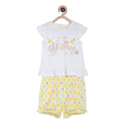 Girls Multi Top And Knit Bottom