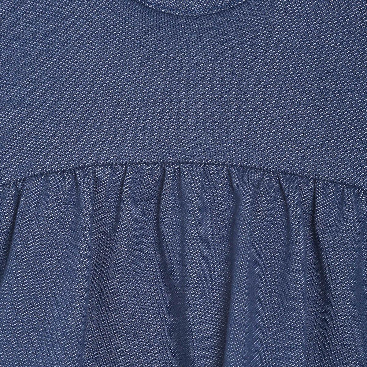 Pack of 2 top & bottom  set - denim blue & pink for 0-3 Months