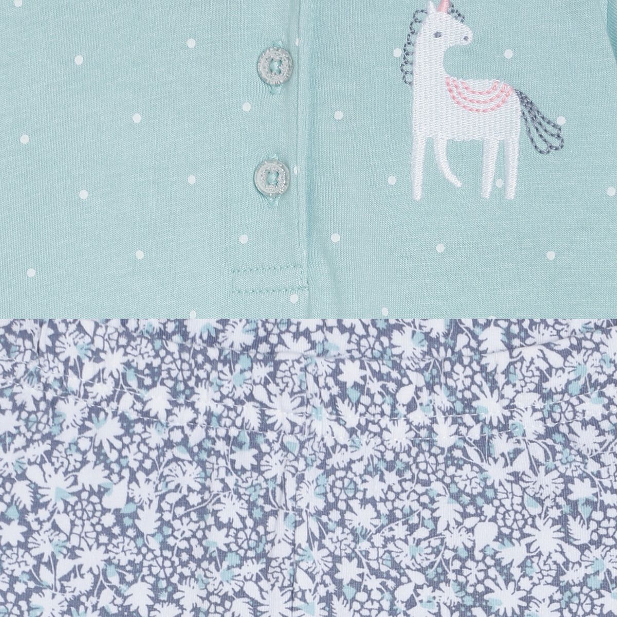 Pack of 2 knit top and knit bottom - baby blue for New Born