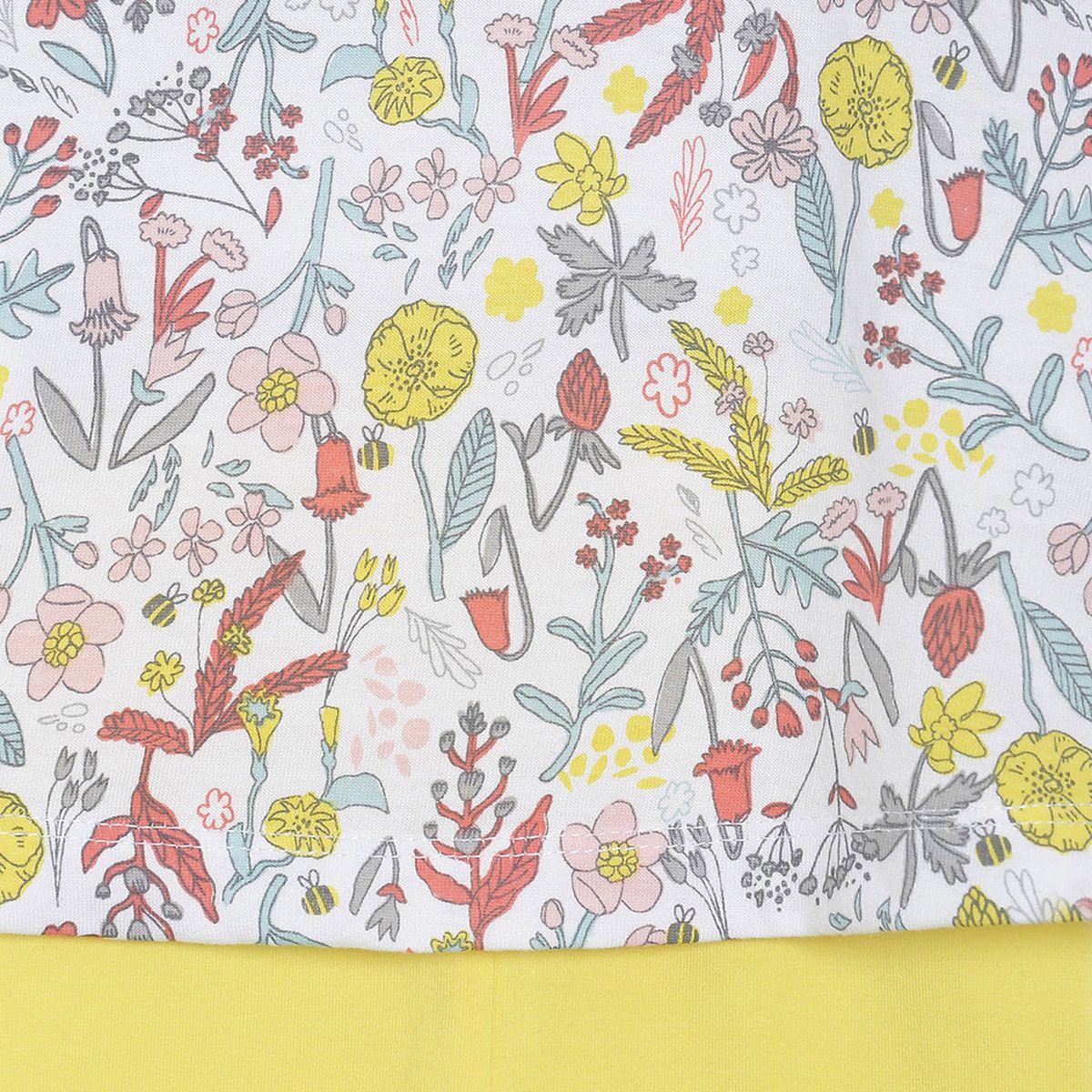 Pack of 2 knit top and knit bottom - white & yellow for New Born