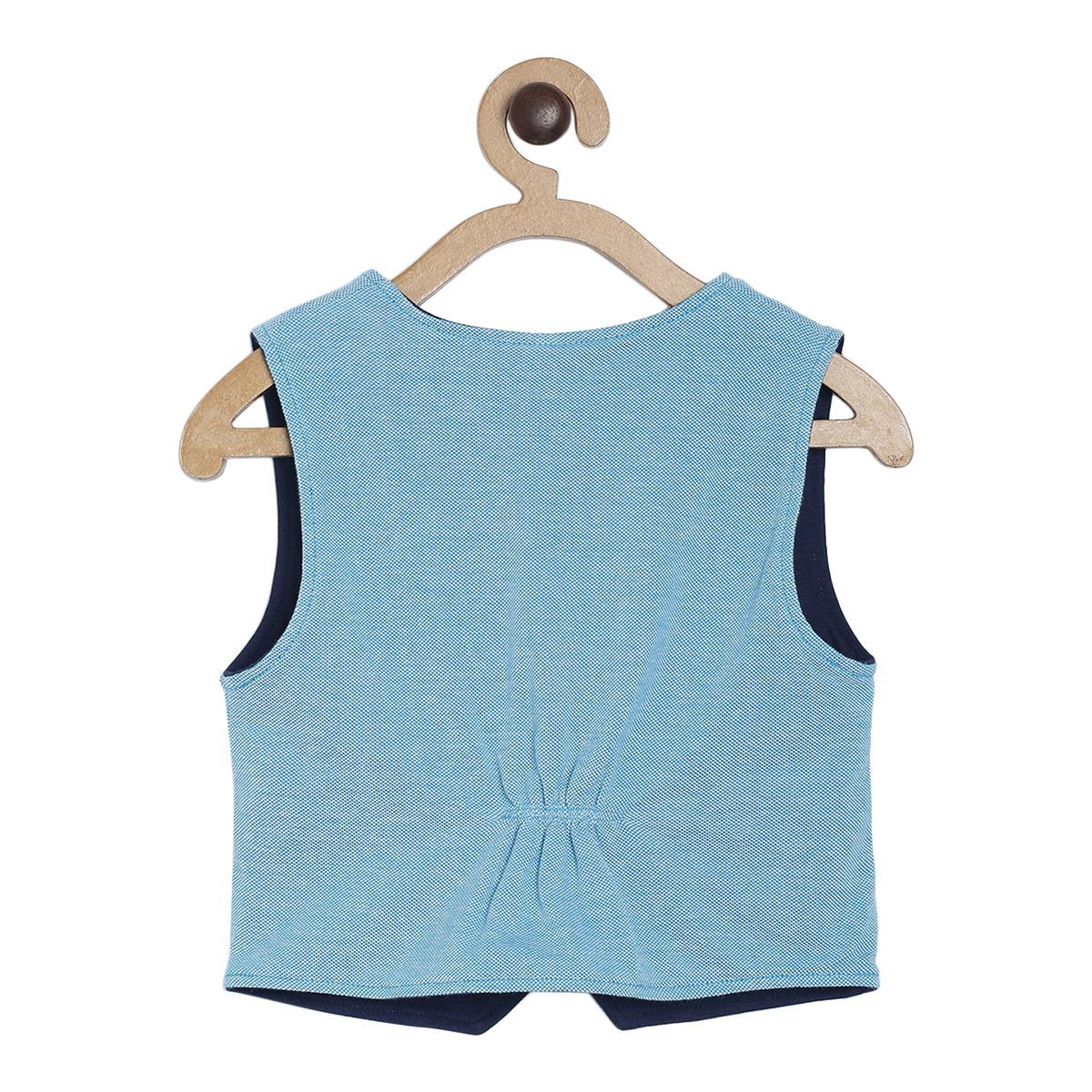 Pack of 1 waist coat - blue for 3-6 Months