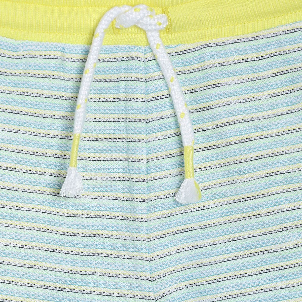 Pack of 1 shorts - sky blue & yellow for 3-6 Months
