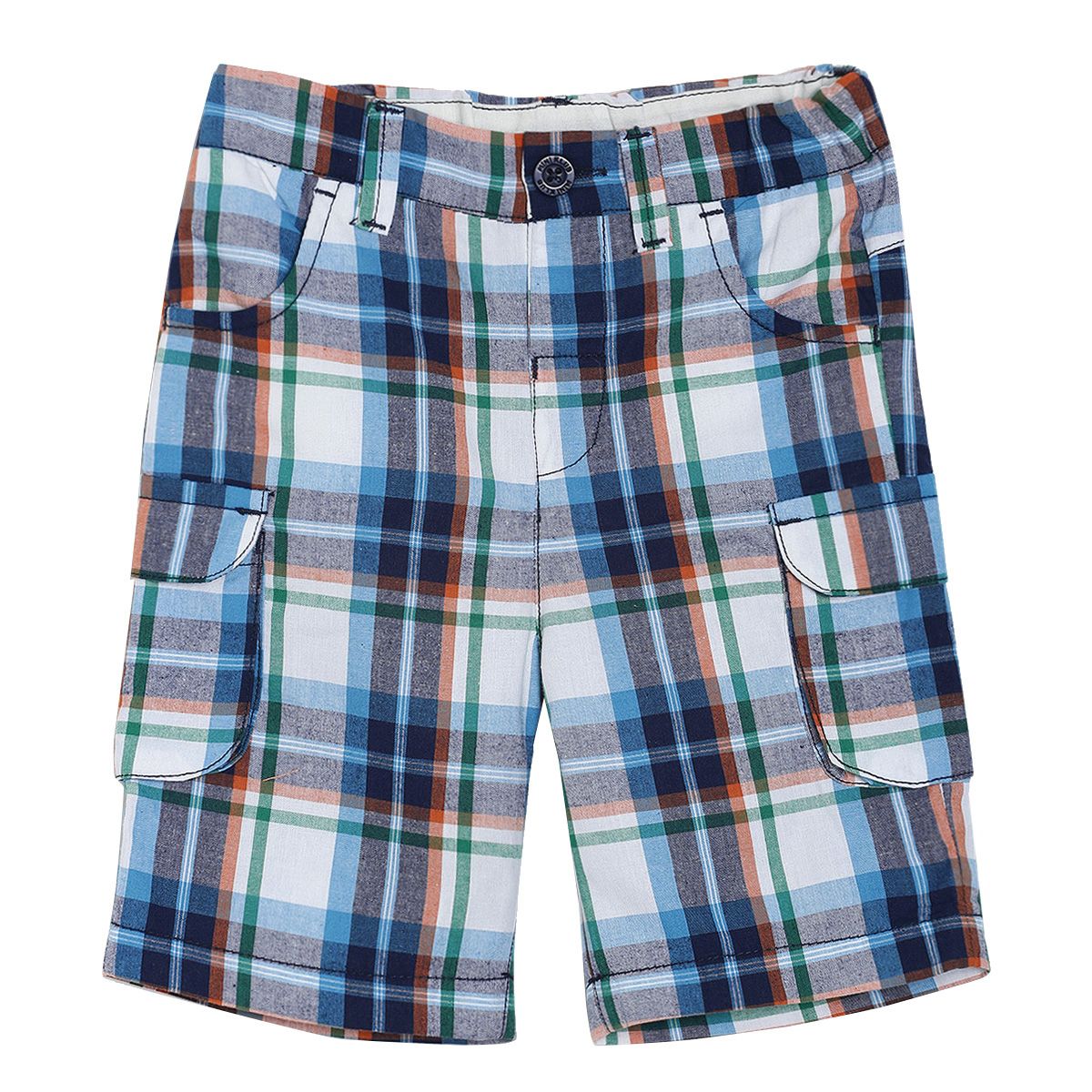 Pack of 1 shorts - dark blue  & white for 3-6 Months