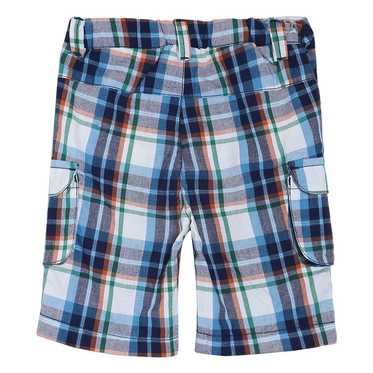 Pack of 1 shorts - dark blue  & white for 3-6 Months