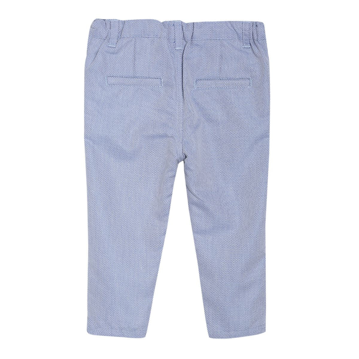 Pack of 3 woven shirt&woven trouser - white & blue for 3-6 Months