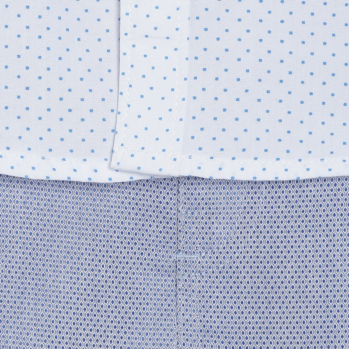 Pack of 3 woven shirt&woven trouser - white & blue for 3-6 Months