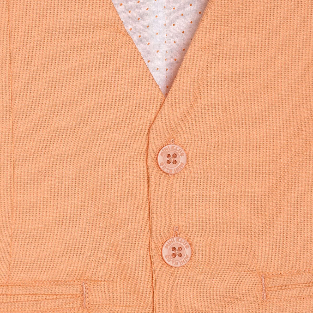 Pack of 1 waistcoat - orange for 3-6 Months