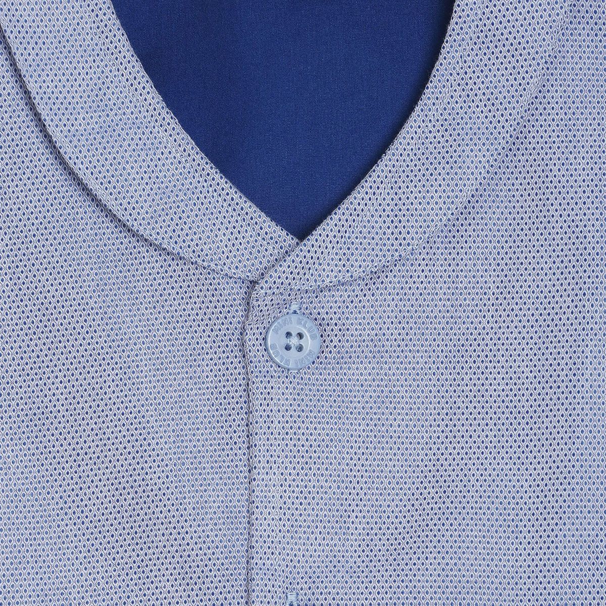 Pack of 1 woven waist coat - sky blue & dark blue for 3-6 Months