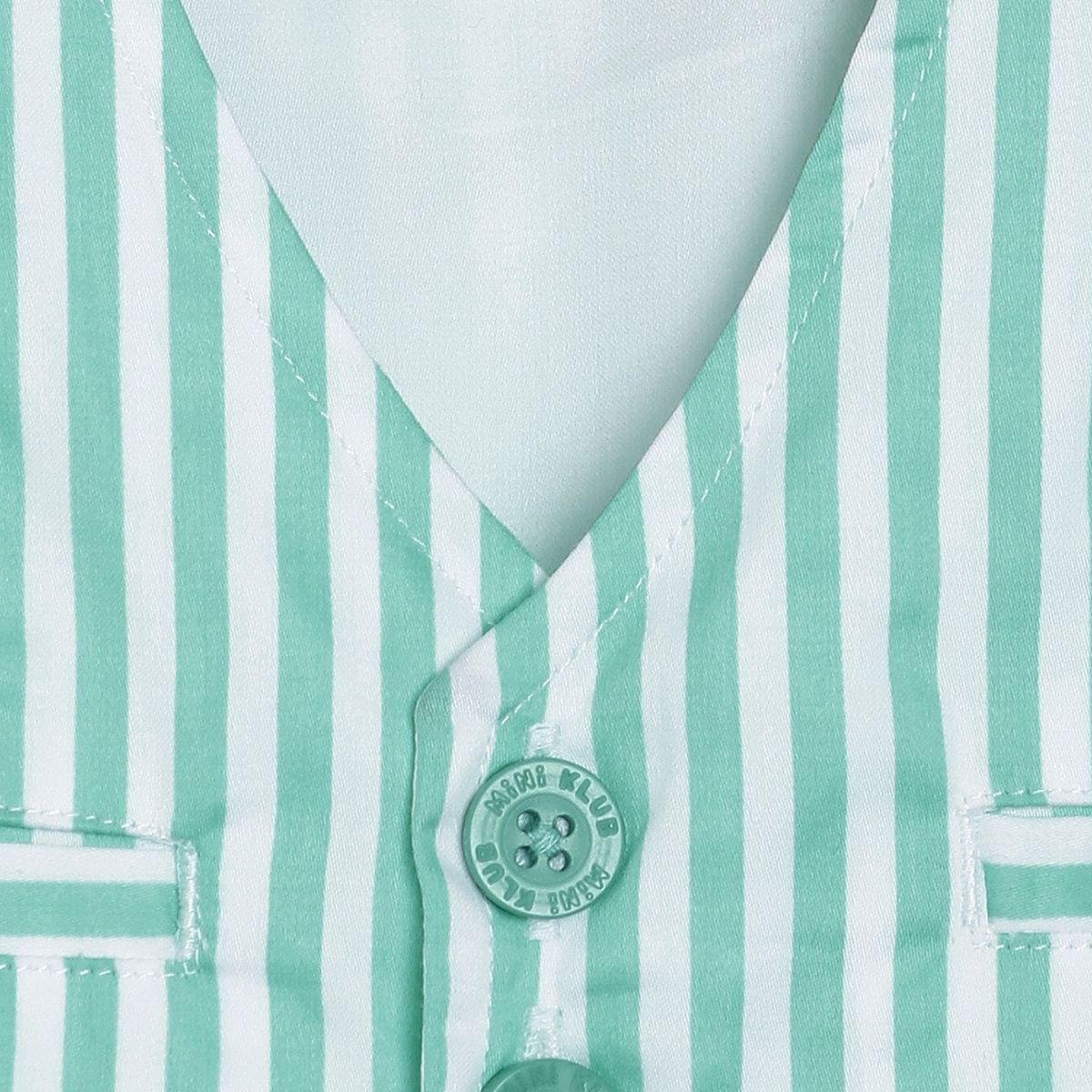 Pack of 1 woven waist coat - green for 3-6 Months