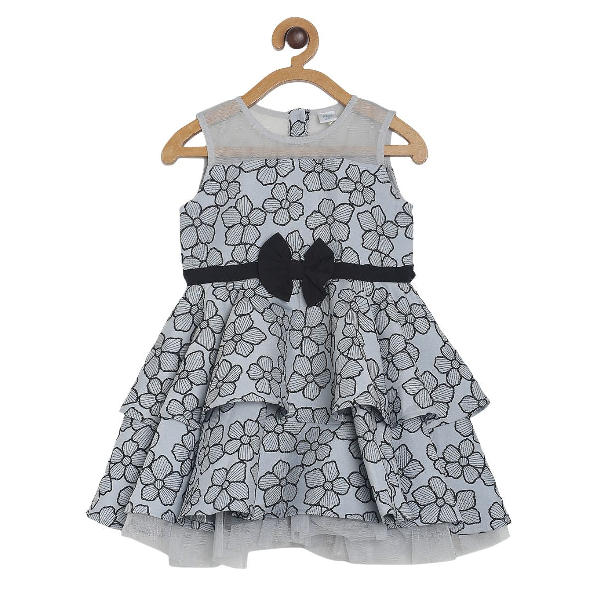 Pack of 1 party dress - black for 3-6 Months