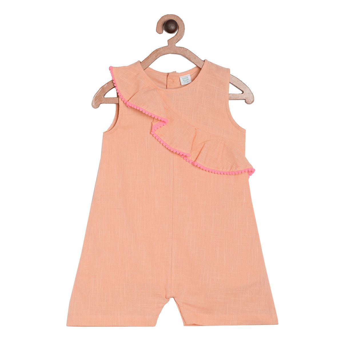 Pack of 1 jumpsuit - coral for 3-6 Months