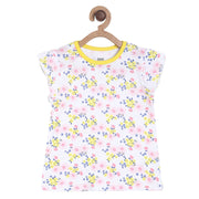 Pack of 1 knit top - white & yellow for 3-6 Months