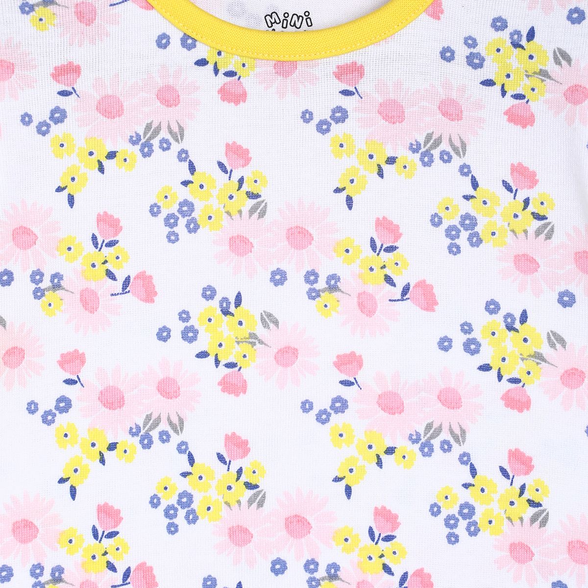 Pack of 1 knit top - white & yellow for 3-6 Months