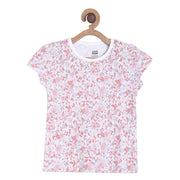 Pack of 1 knit top - white & lavender for 3-6 Months