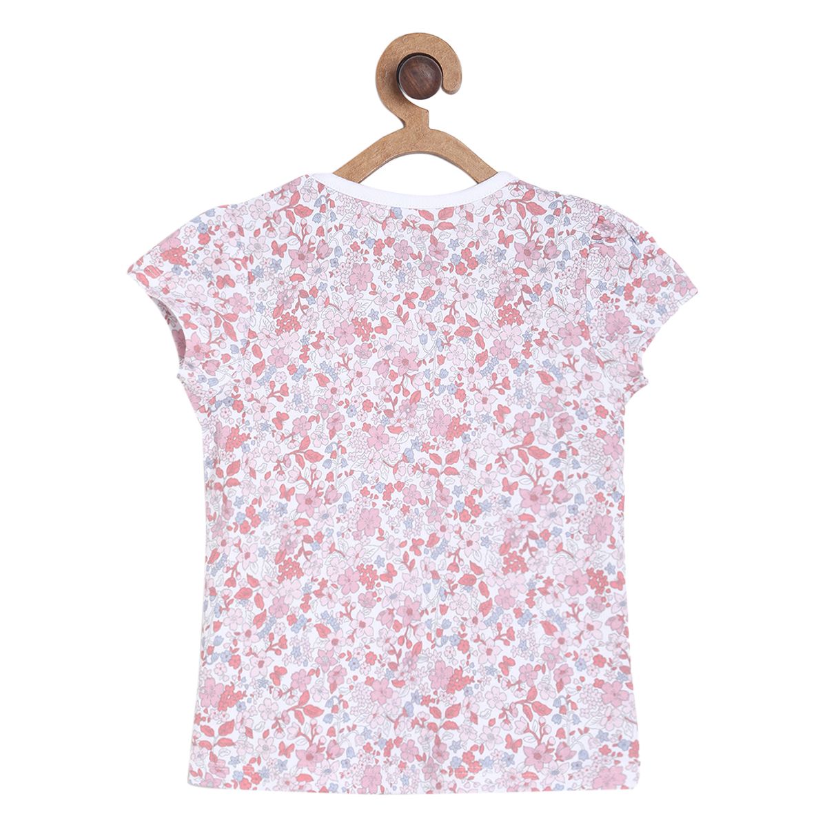 Pack of 1 knit top - white & lavender for 3-6 Months