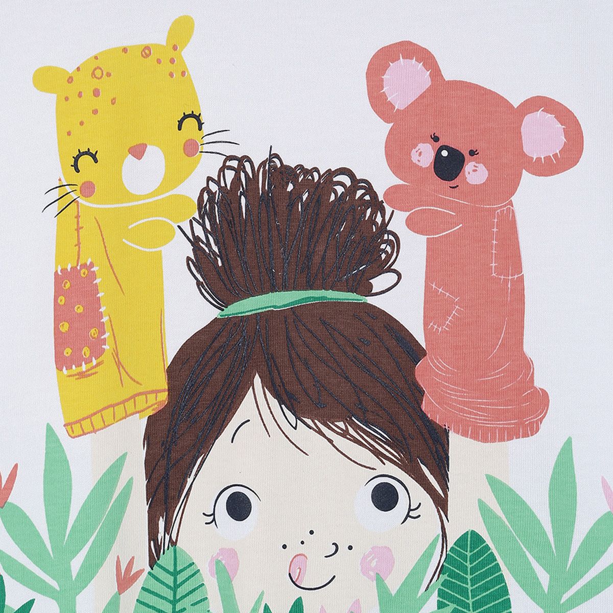 Pack of 1 knit top - white & mint green for 3-6 Months