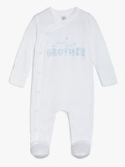 Boys White Sleepsuit