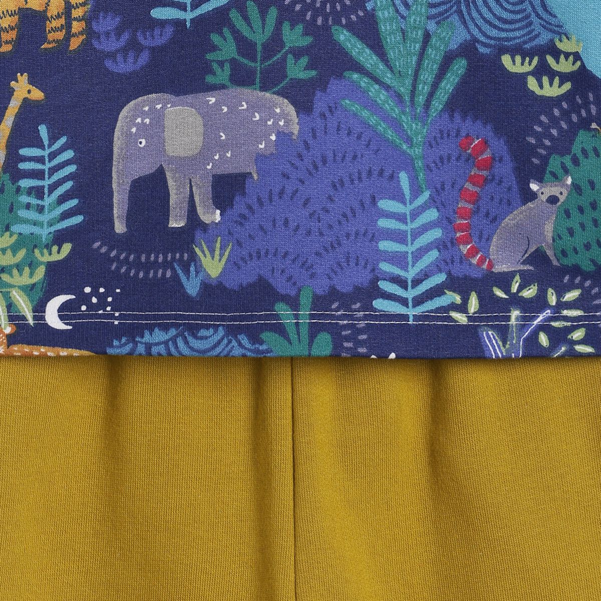 Pack of 2 t-shirt and knit bottom - blue & olive green for 0-3 Months