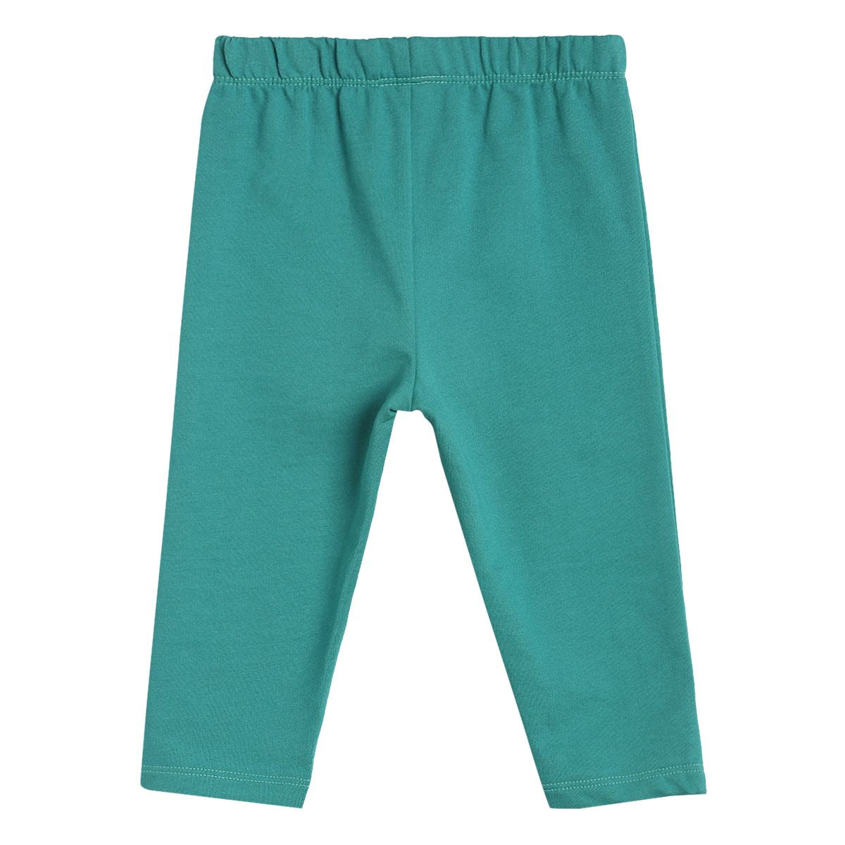 Pack of 2 t-shirt and knit bottom - white & mint green for 0-3 Months