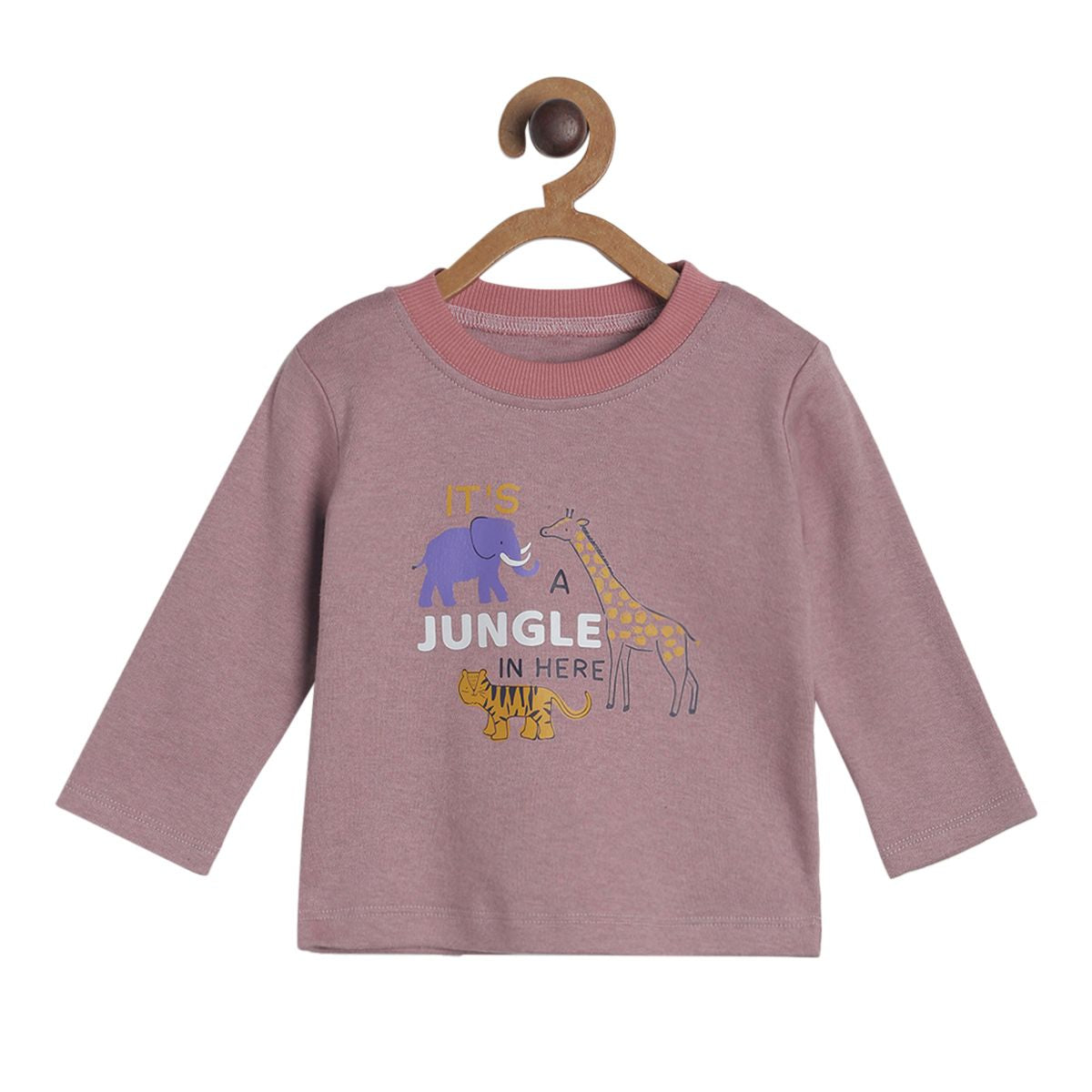 Pack of 2 t-shirt and knit bottom - light magenta & blue for 0-3 Months