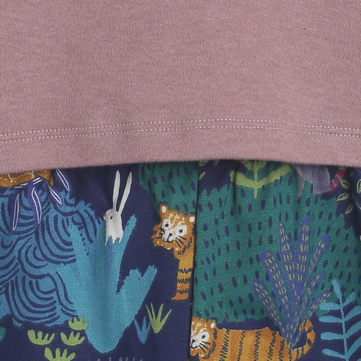 Pack of 2 t-shirt and knit bottom - light magenta & blue for 0-3 Months