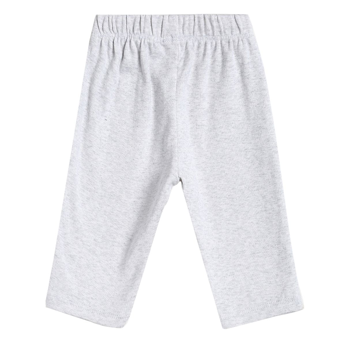 Pack of 2 t-shirt and knit bottom - grey & white for 0-3 Months