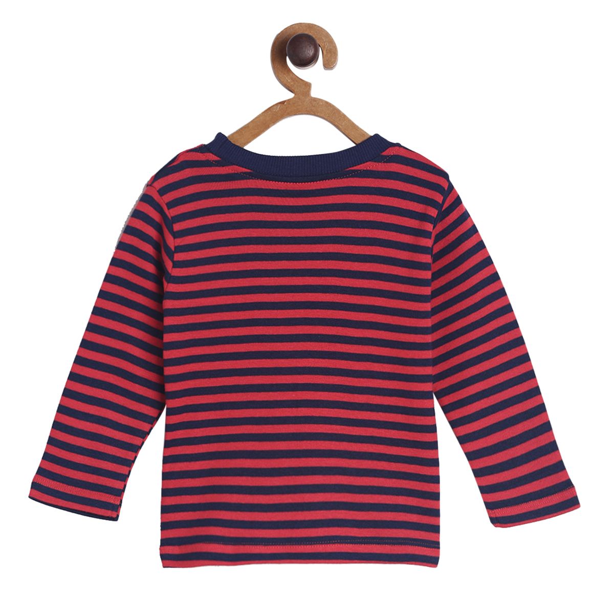 Pack of 2 t-shirt and knit bottom - maroon & navy blue for 0-3 Months