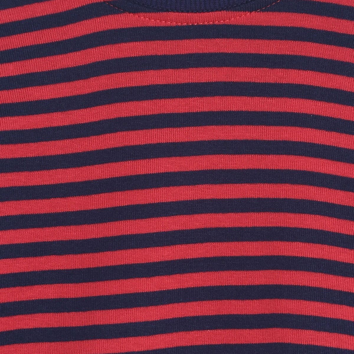 Pack of 2 t-shirt and knit bottom - maroon & navy blue for 0-3 Months