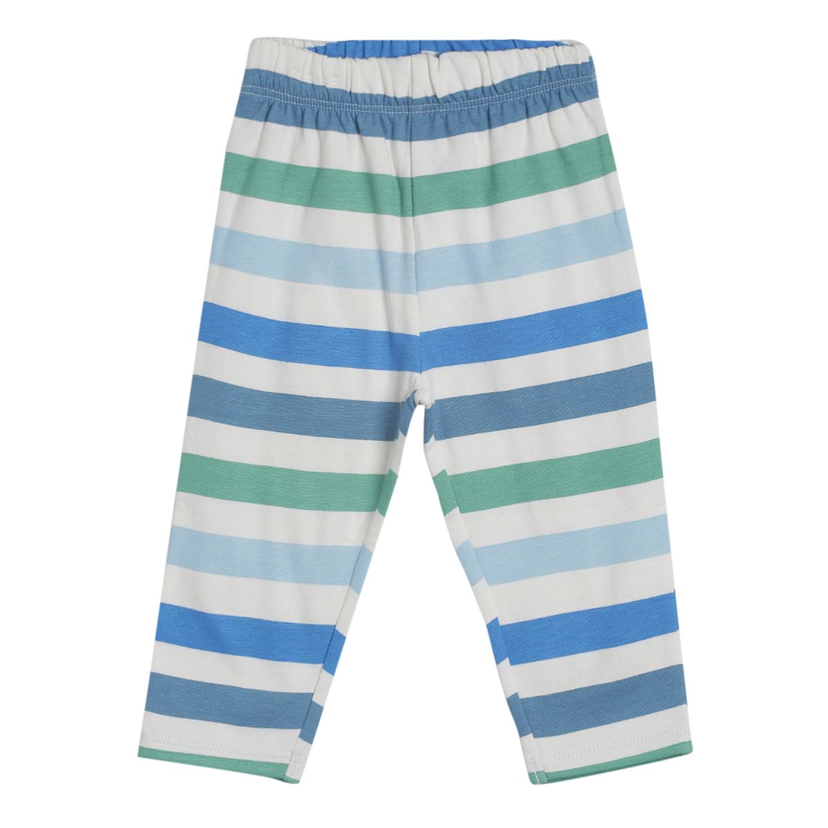 Pack of 2 t-shirt and knit bottom - jade green & blue for 0-3 Months