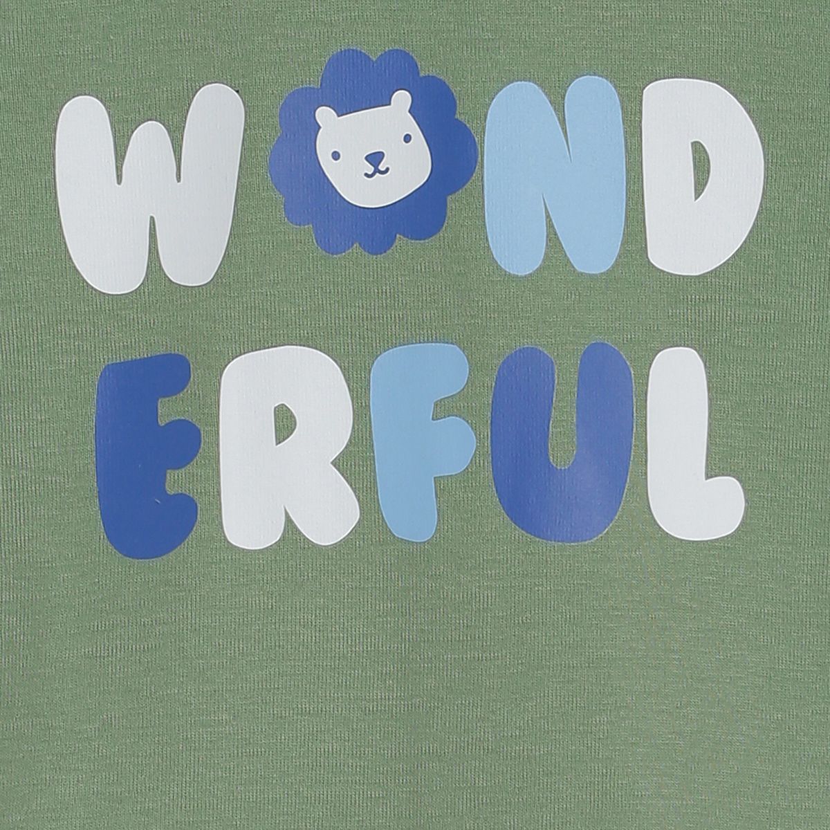 Pack of 2 t-shirt and knit bottom - jade green & blue for 0-3 Months