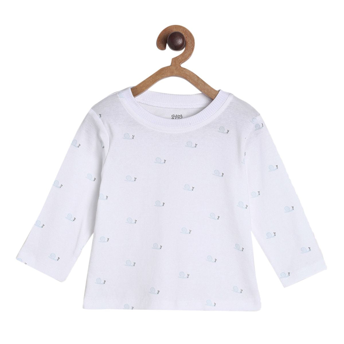 Pack of 2 t-shirt and knit bottom - sky blue & grey for 0-3 Months