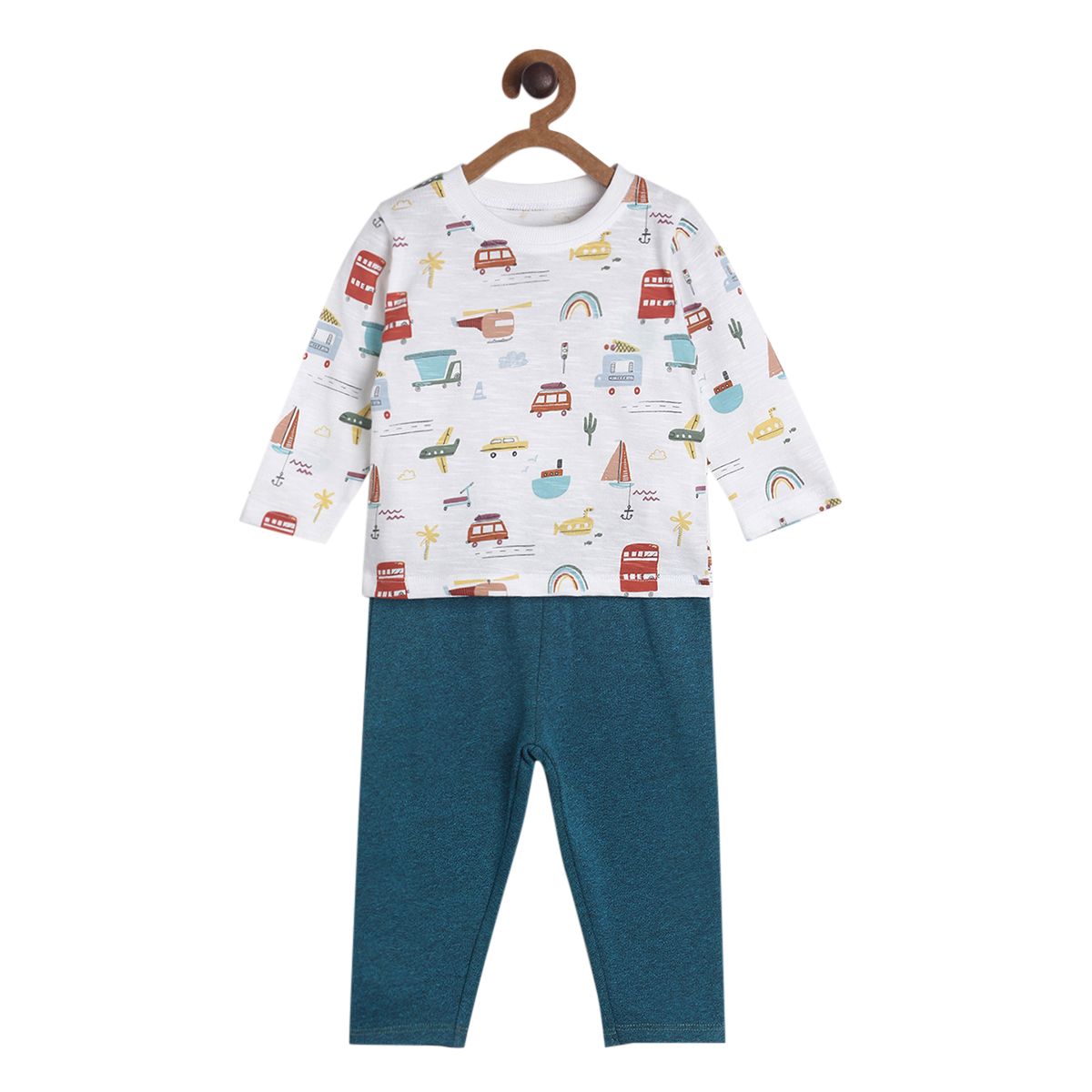 Boys Multi T-Shirt and Knit Bottom