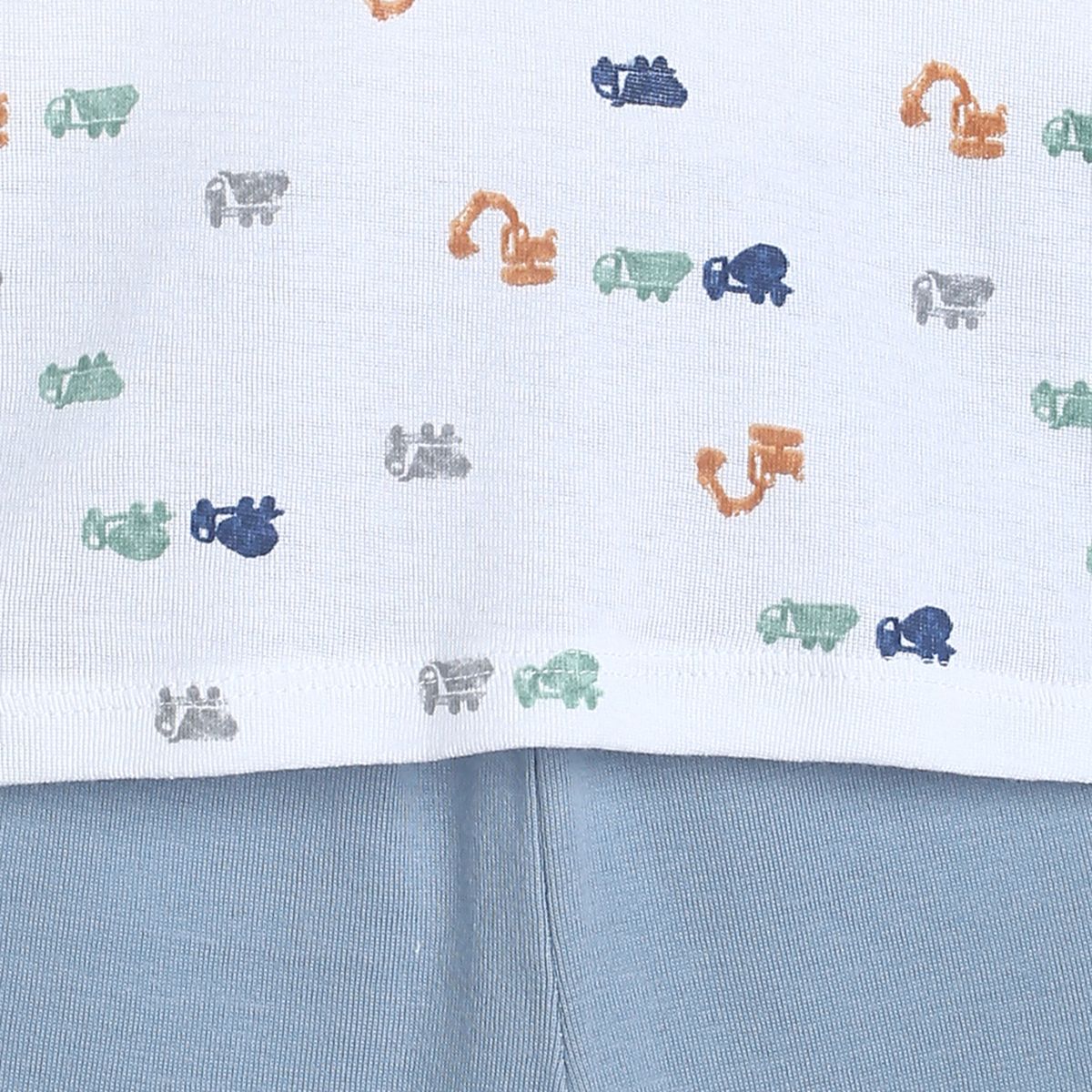 Pack of 2 t-shirt and bottom - blue for 0-3 Months